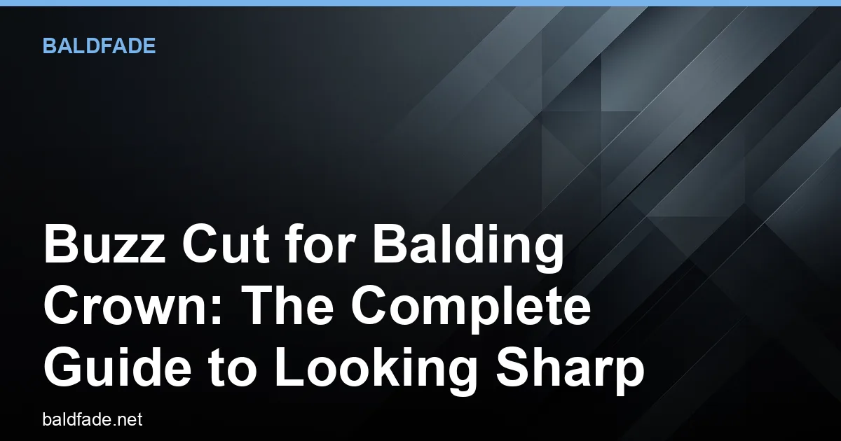 Buzz Cut for Balding Crown: The Complete Guide to Looking Sharp