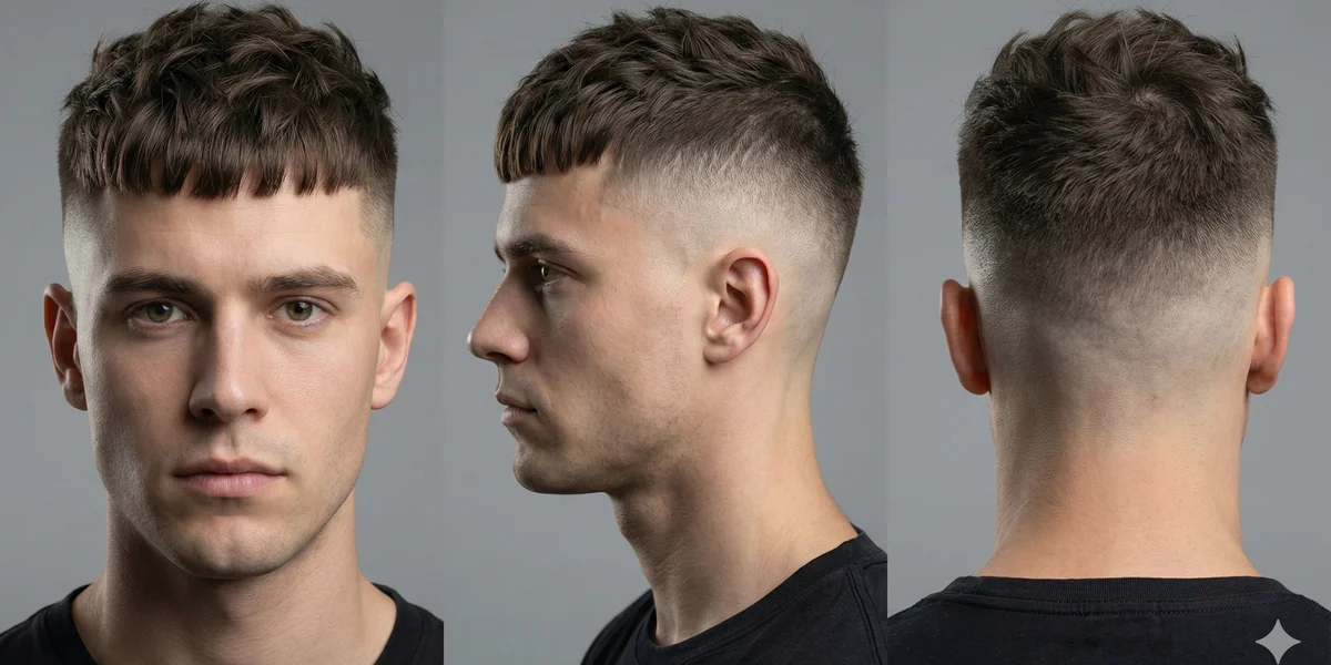 French Crop High Skin Fade - Multi-angle view