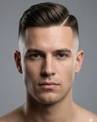 High Bald Fade with Carved Part